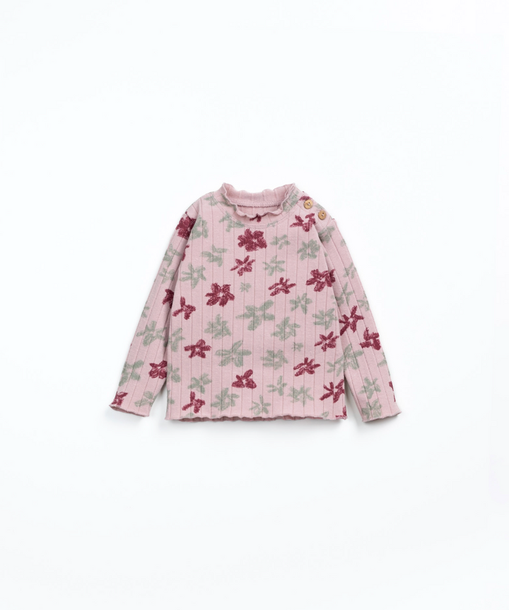 Play Up Floral Tee - Rose