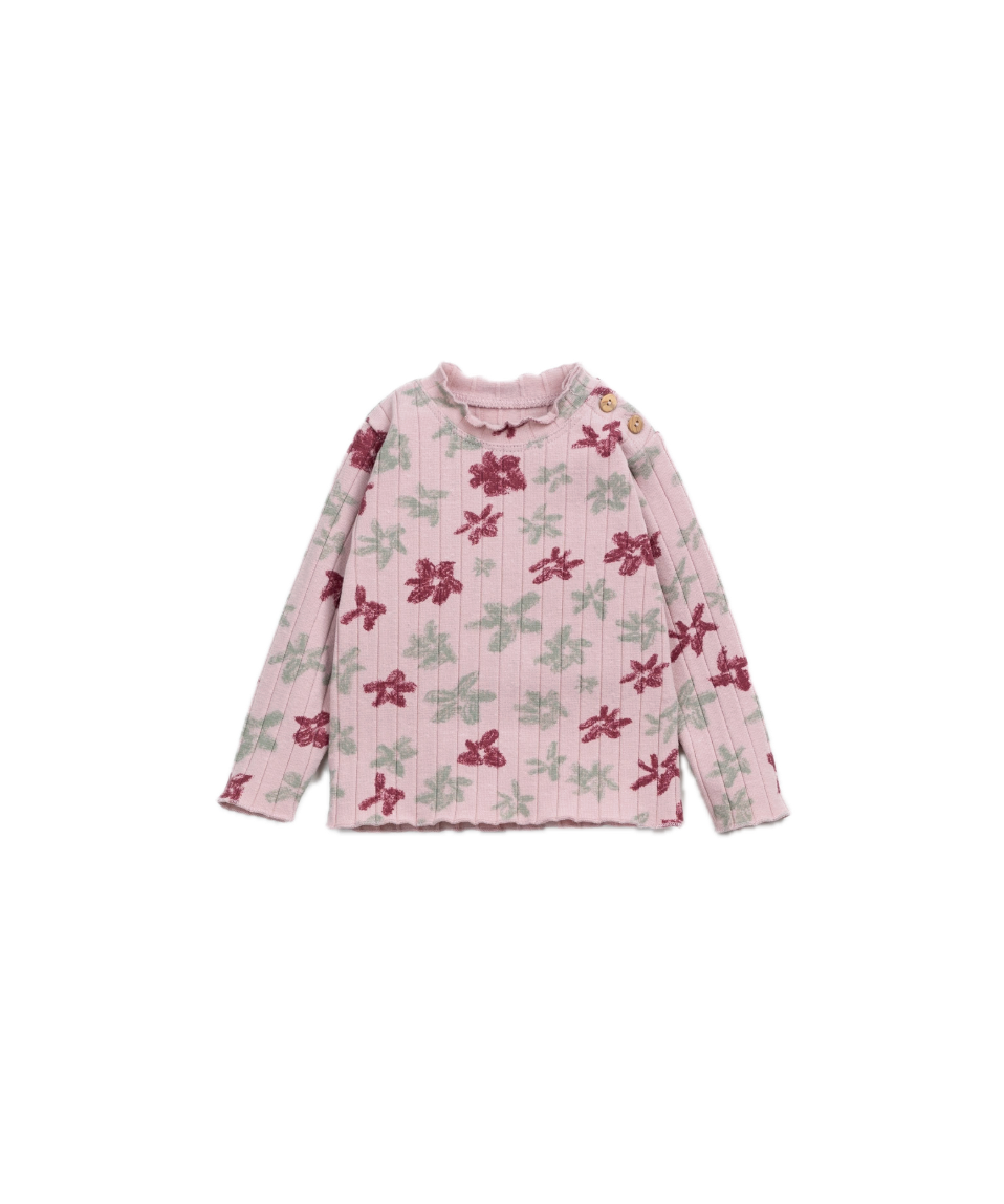 Play Up Floral Tee - Rose
