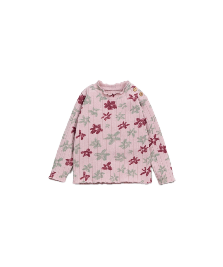 Play Up Floral Tee - Rose