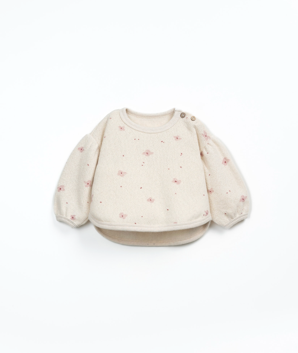 Play Up Floral Sweatshirt - Off White