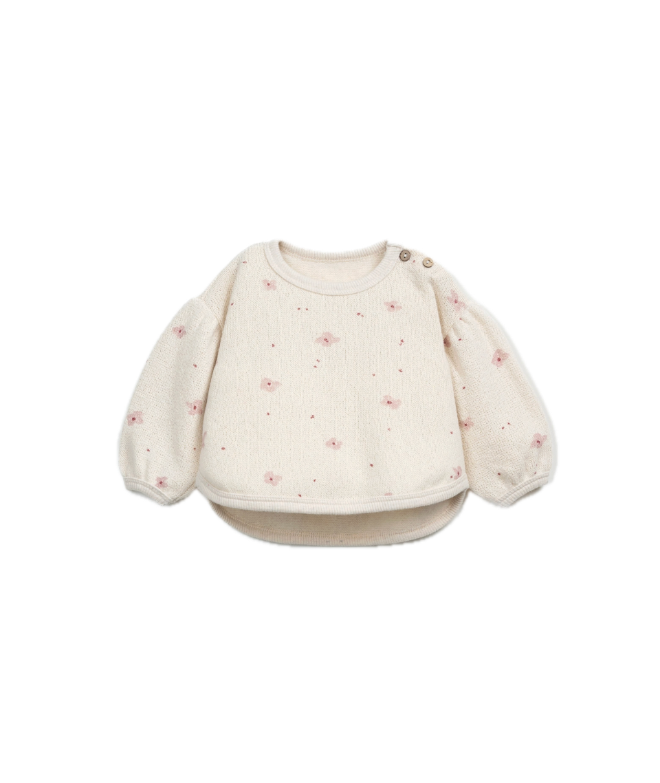 Play Up Floral Sweatshirt - Off White
