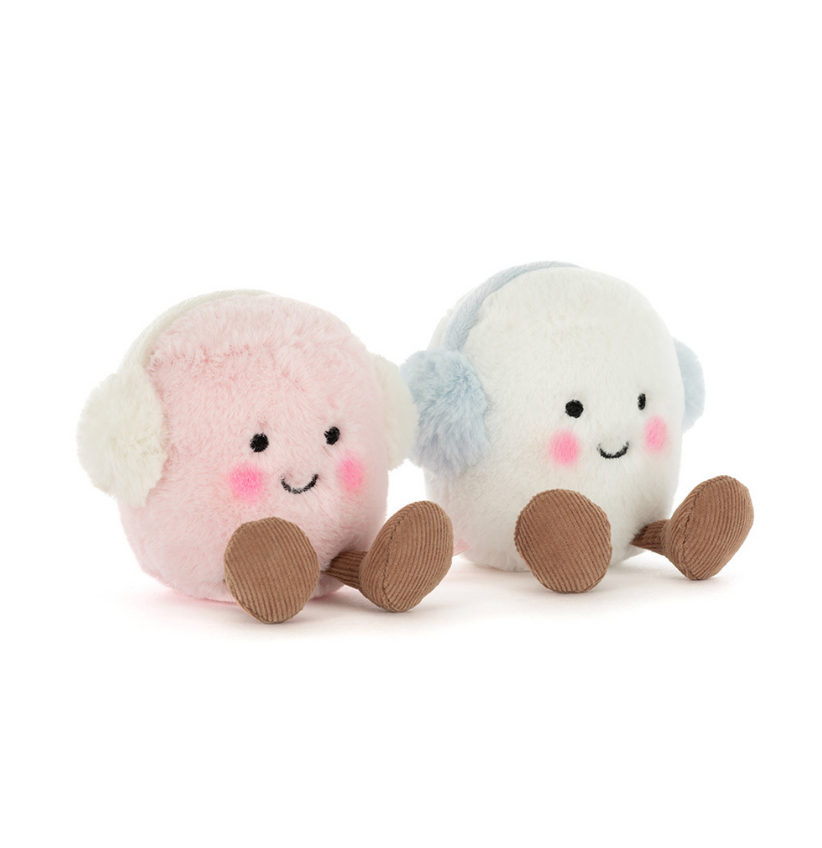 Jellycat Amuseables Toastie Pink And White Marshmallos