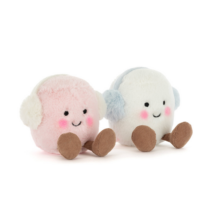 Jellycat Amuseables Toastie Pink And White Marshmallos