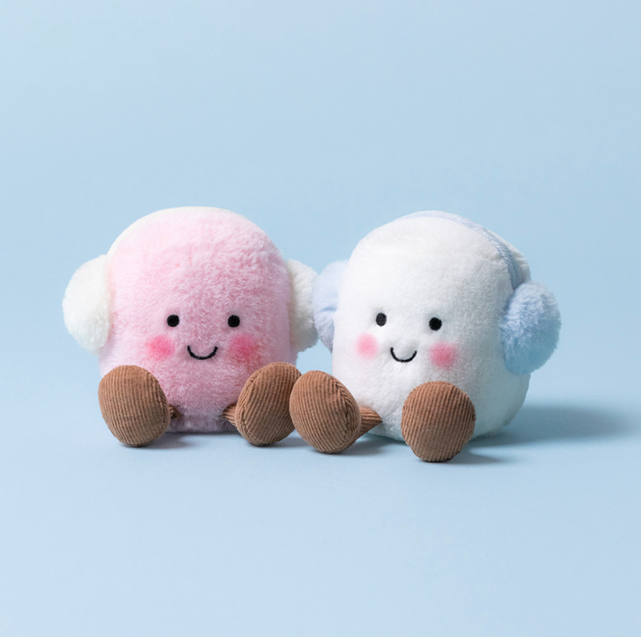 Jellycat Amuseables Toastie Pink And White Marshmallos