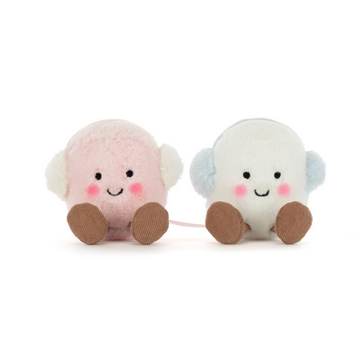 Jellycat Amuseables Toastie Pink And White Marshmallos