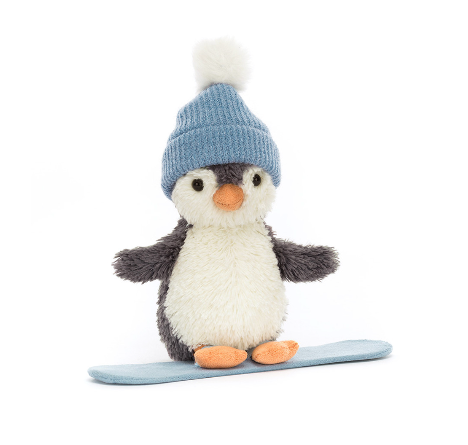 Jellycat Peanut Penguin Snowboarding