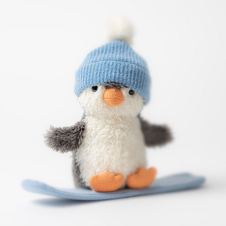 Jellycat Peanut Penguin Snowboarding