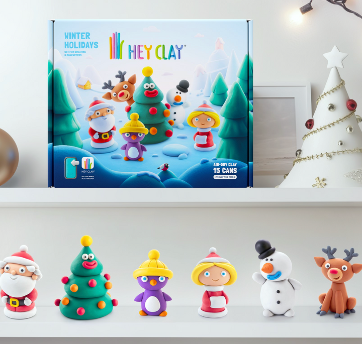 Fat Brain Toys Hey Clay Winter Holidays Set