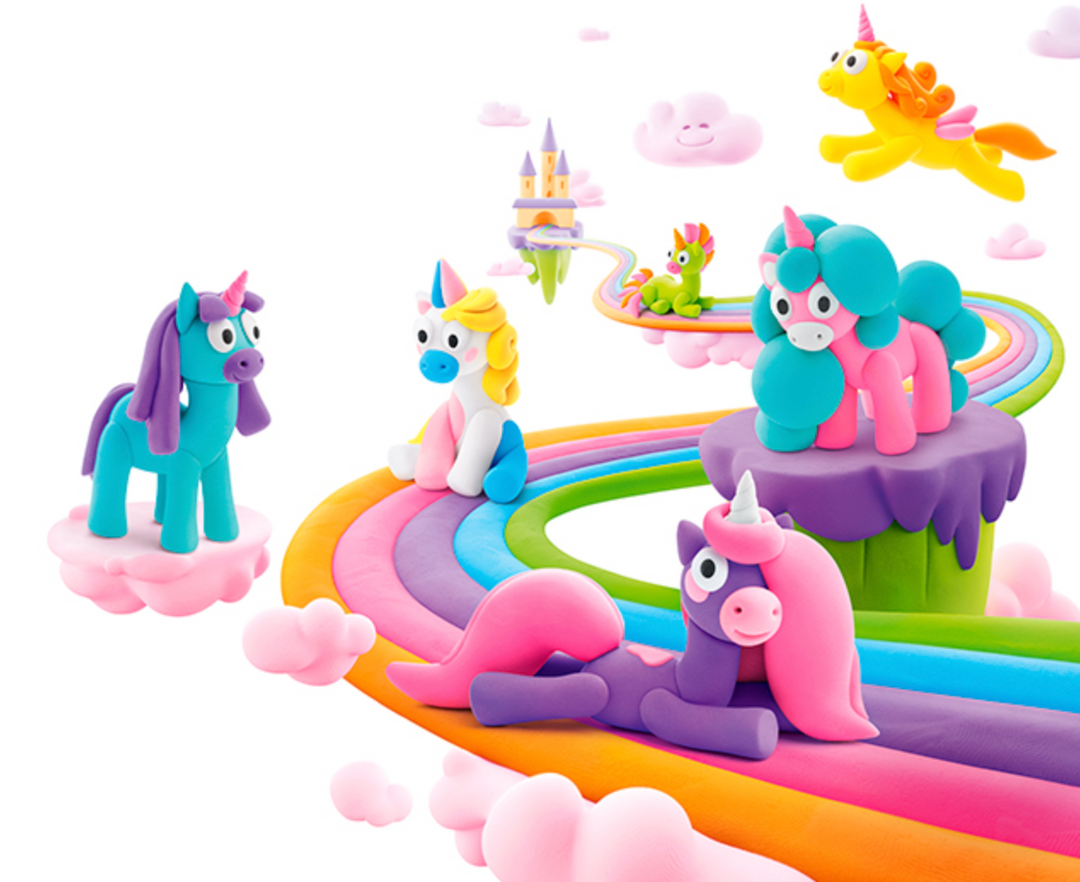 Fat Brain Toys Hey Clay Rainbow Unicorns