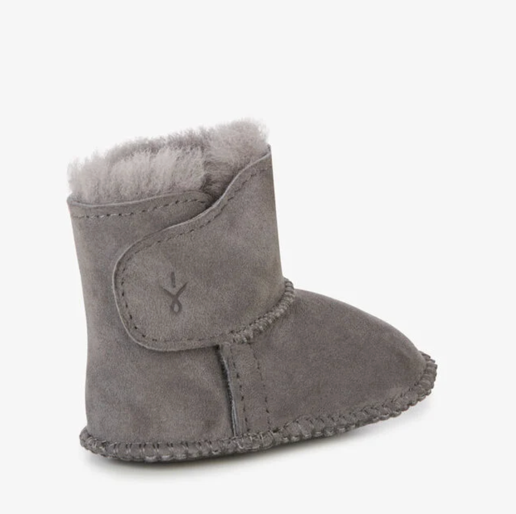 Emu Australia Baby Bootie- Charcoal