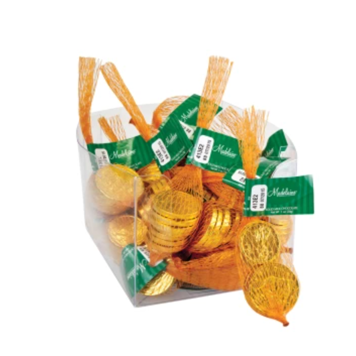 Madelaine Milk Chocolate Foiled Gold Coin Bags