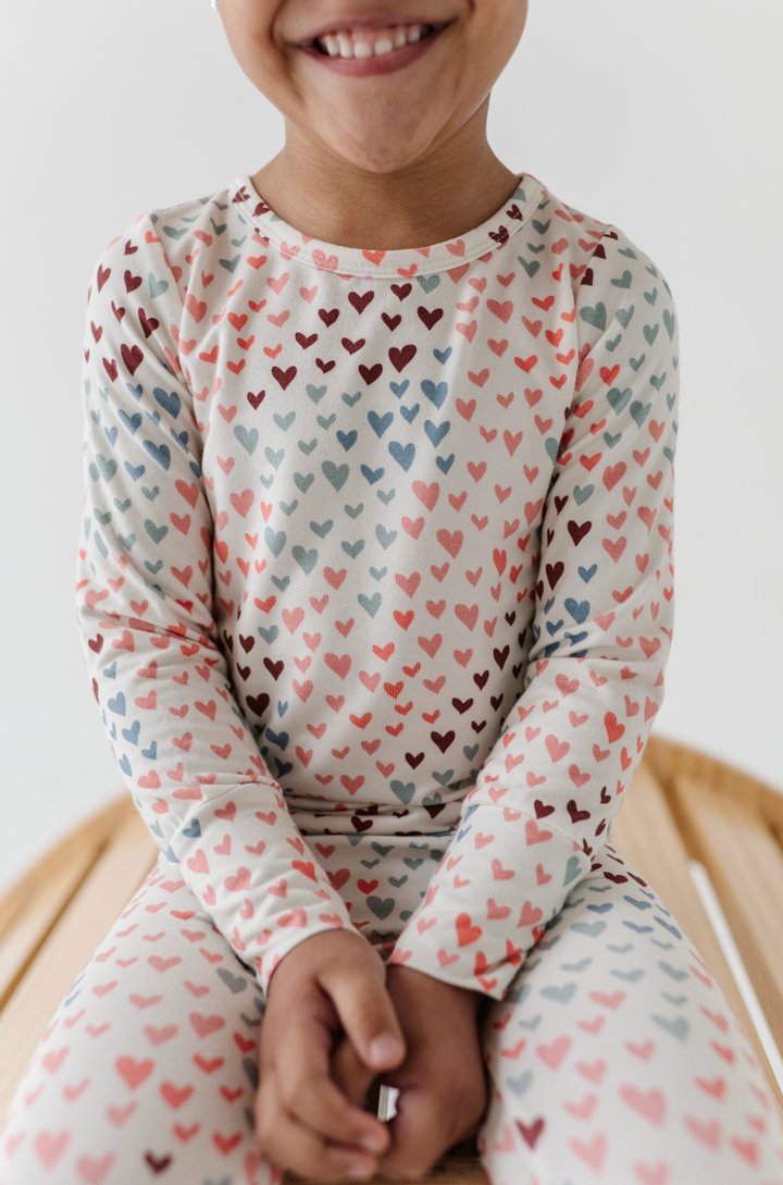 Babysprouts Lounge Set - Rainbow Hearts
