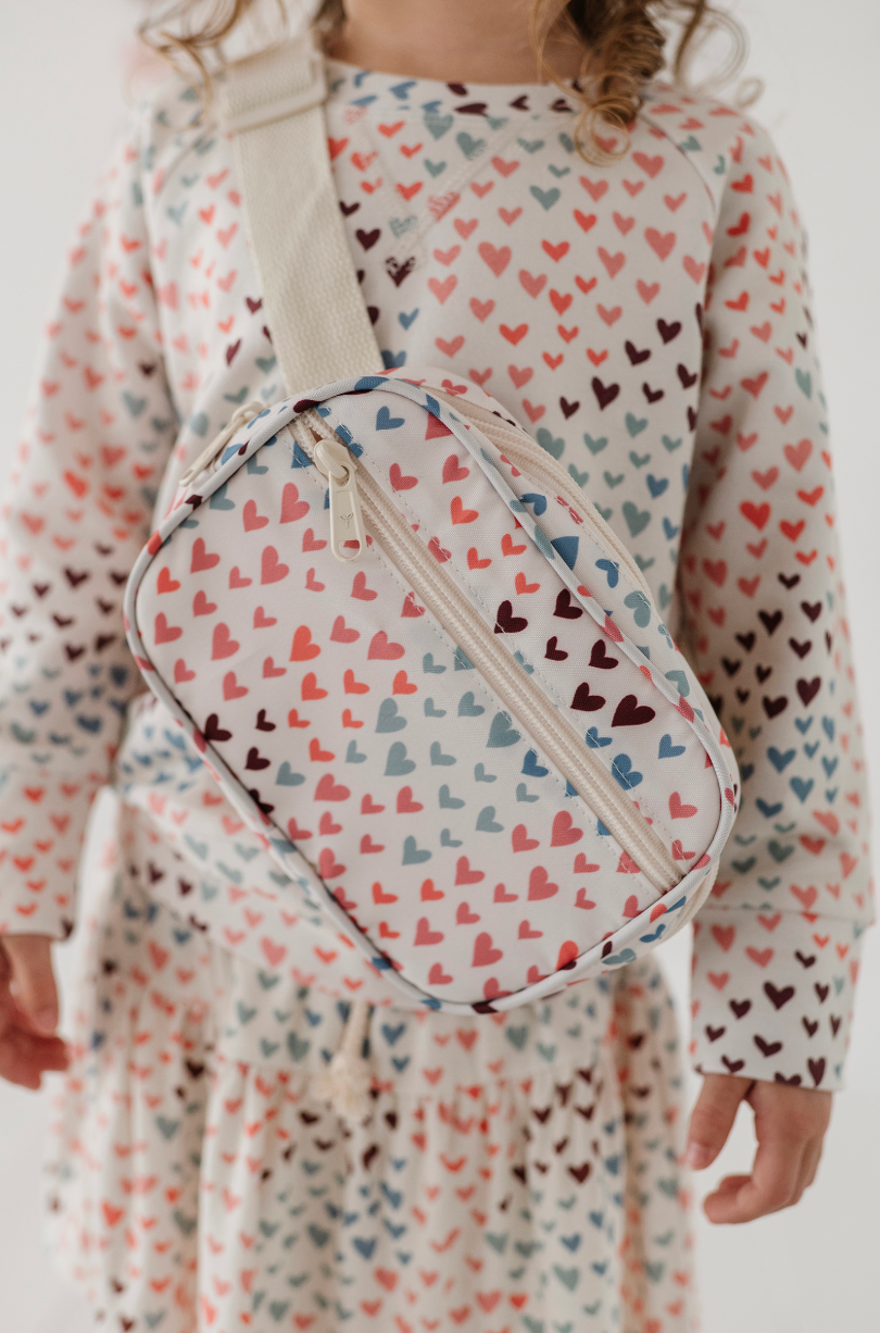 Babysprouts Belt Bag - Rainbow Hearts