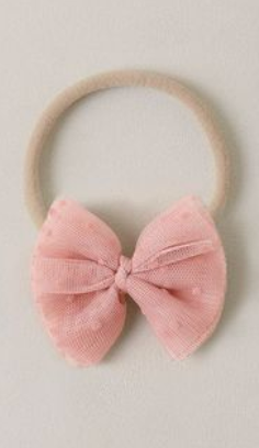 Noralee Flutter Tulle Headband - Pink
