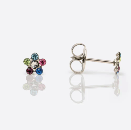 Studex Stainless Daisy Rainbow