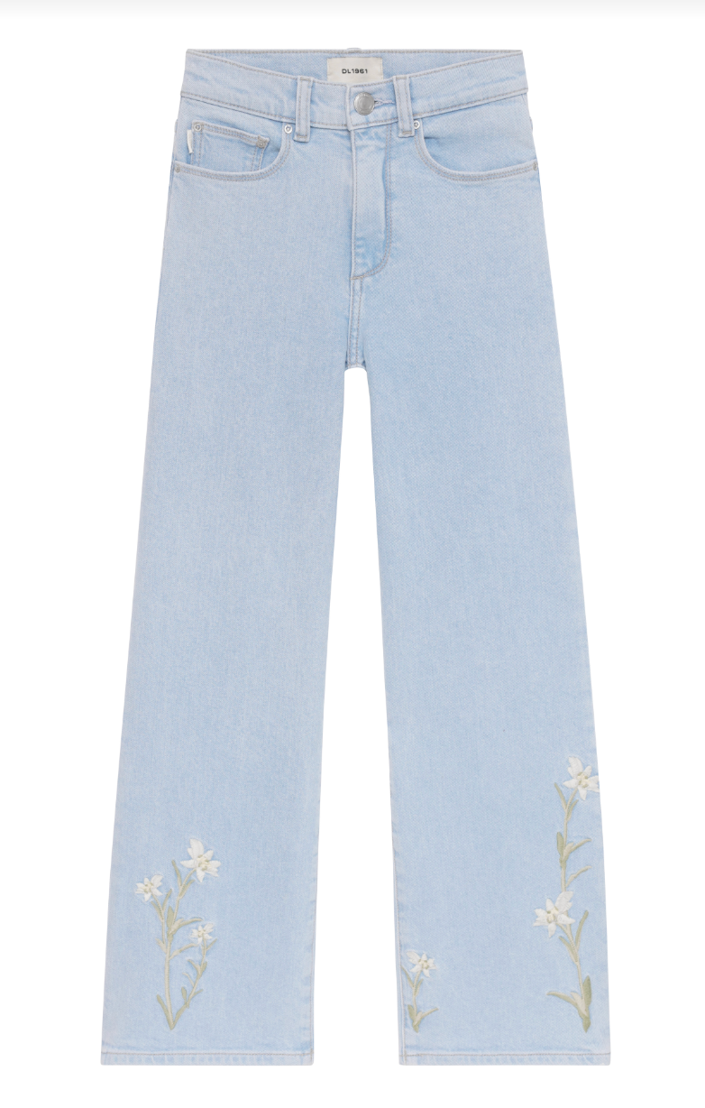 DL1961 Lily Wide Leg Denim -  Wildflower
