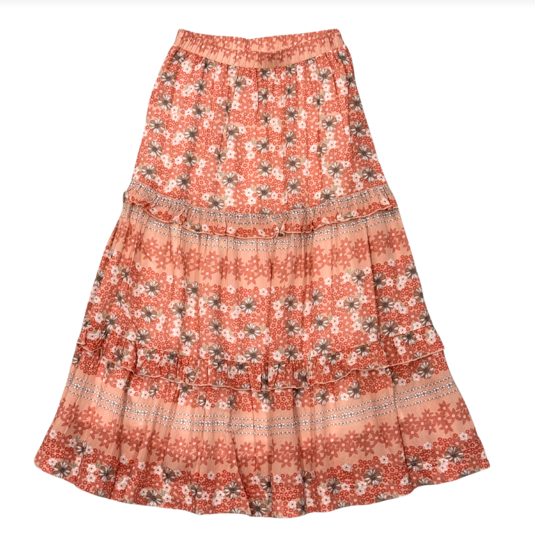 Avery & Alexander Tiered Maxi Skirt - Ava Floral