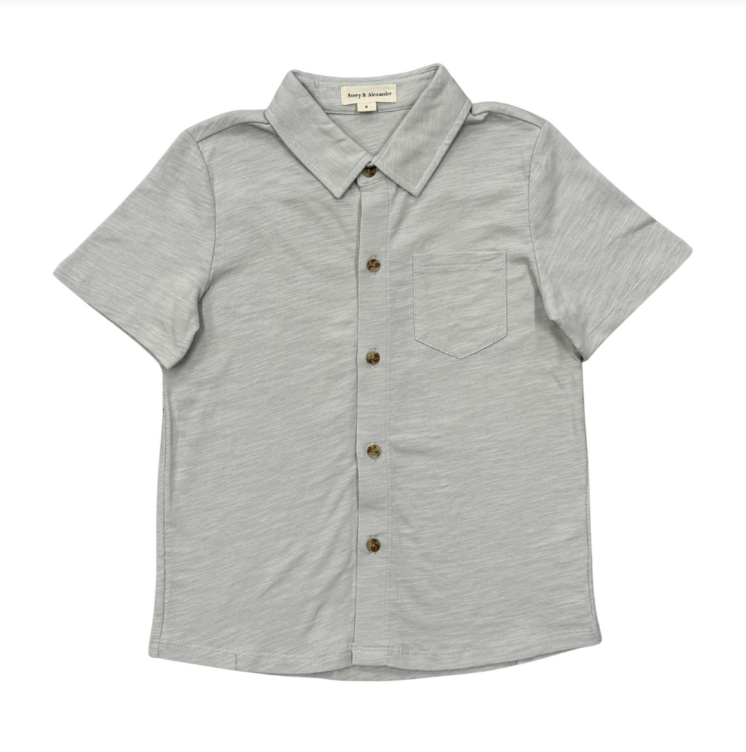 Avery & Alexander Collar Button Shirt - Sky Blue
