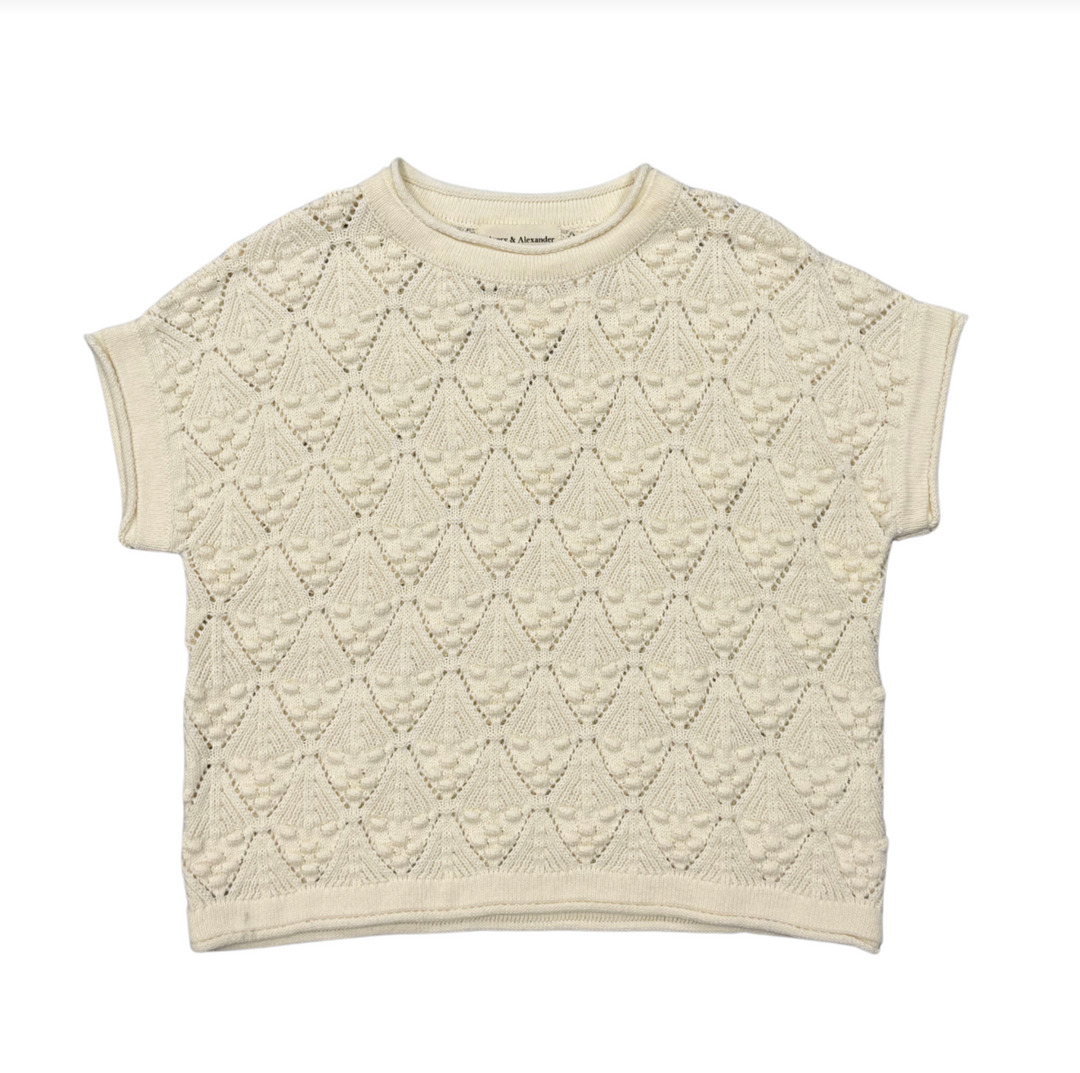 Avery & Alexander Open Weave Sweater - Cream