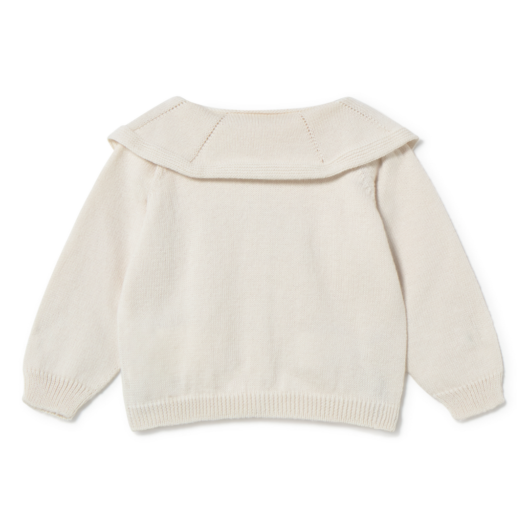 li & me Dahlia Embroidered Knit Cardigan