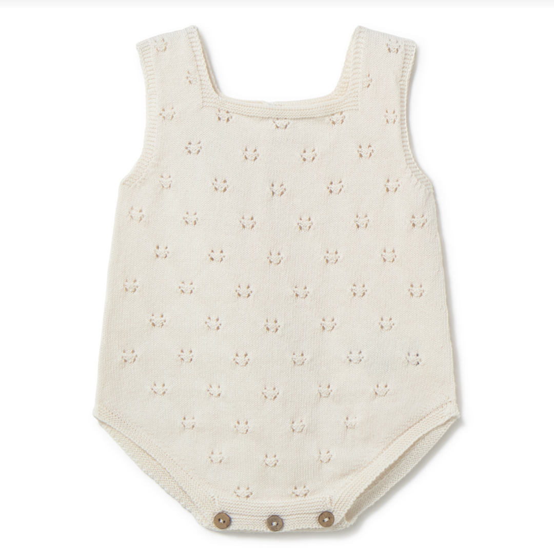 li & me Mason Patterned Knit Bubble