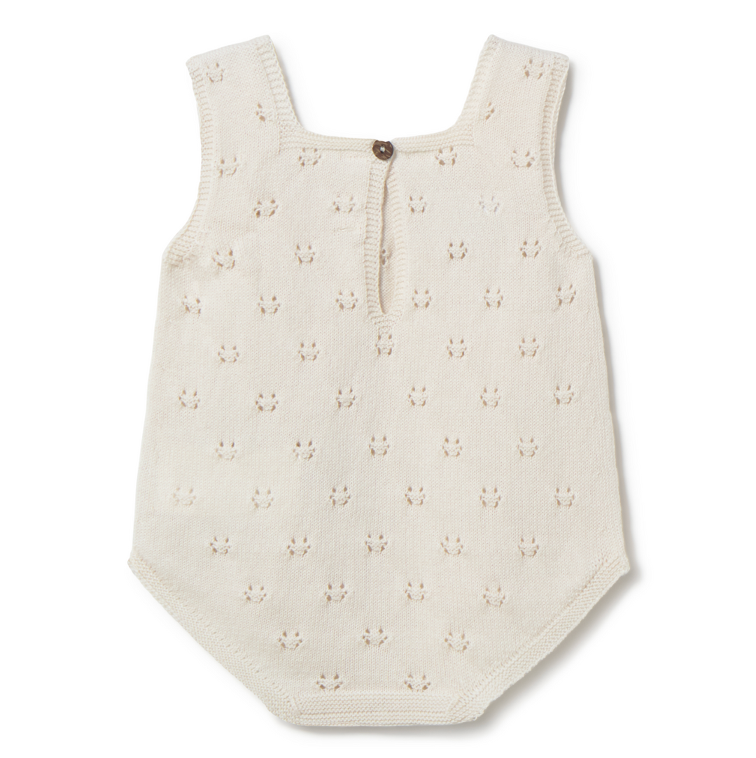 li & me Mason Patterned Knit Bubble