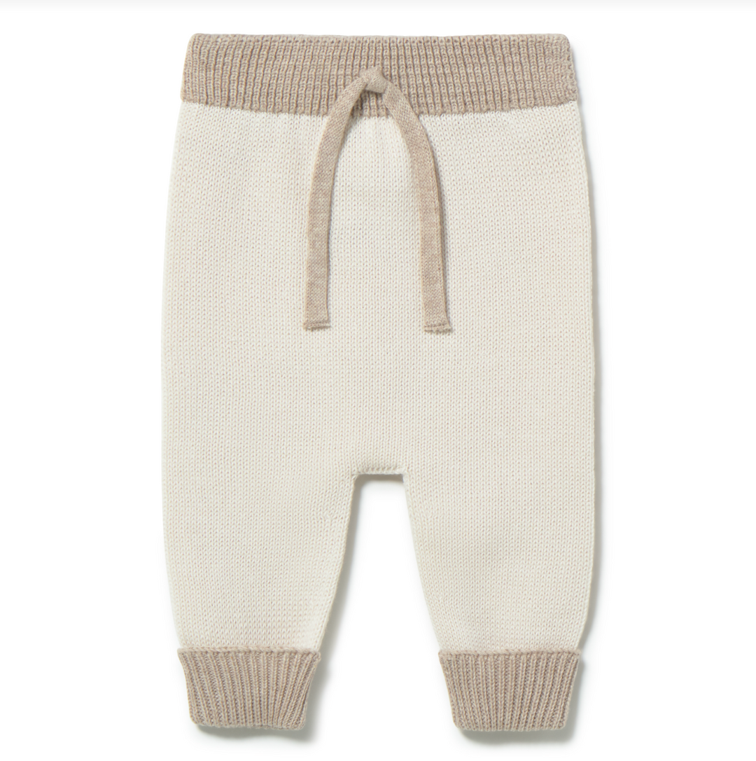 li & me Sax Knit Trousers - Cream Toasted