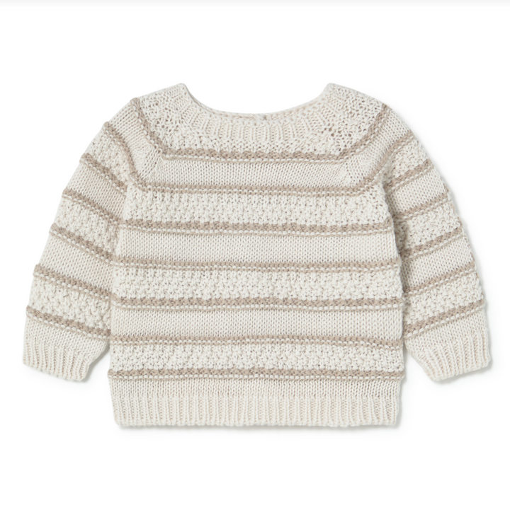 li & me Maverick Contrasting Stripe Knit Sweater