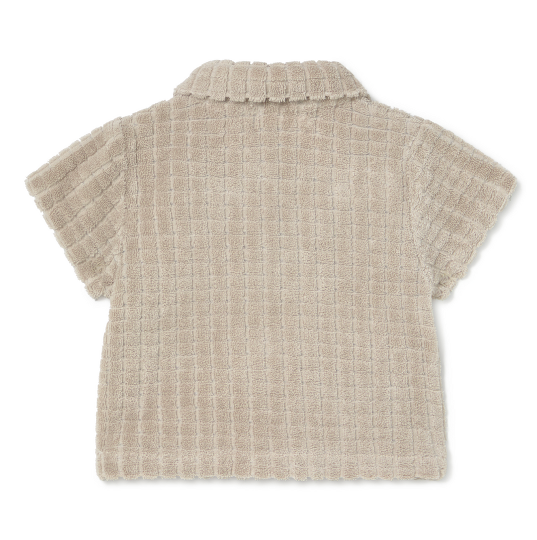 li & me Nathen Terry Polo Shirt - Toasted