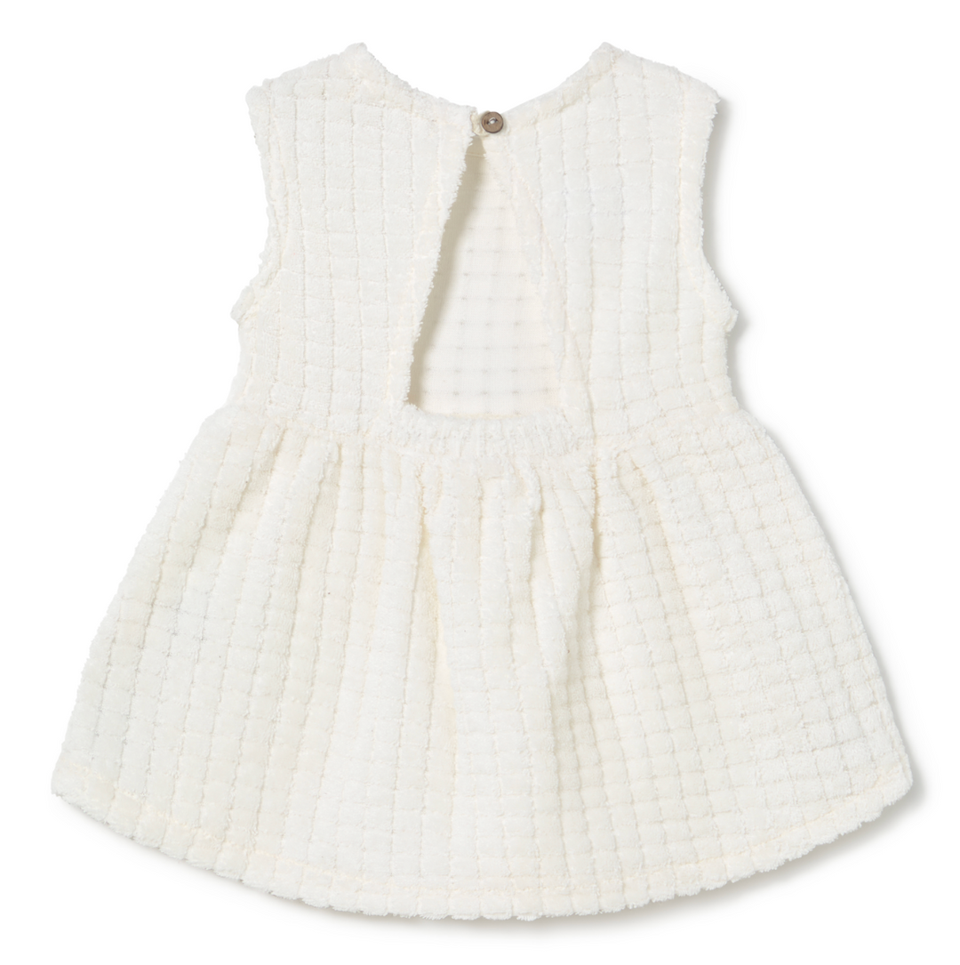 li & me Lala Terry Dress - Cream