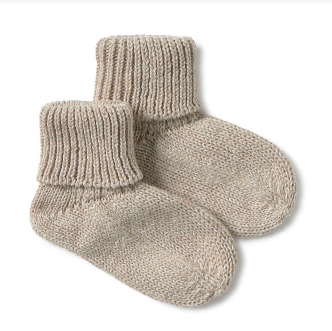 li & me Juno USA Knit Socks - Toasted