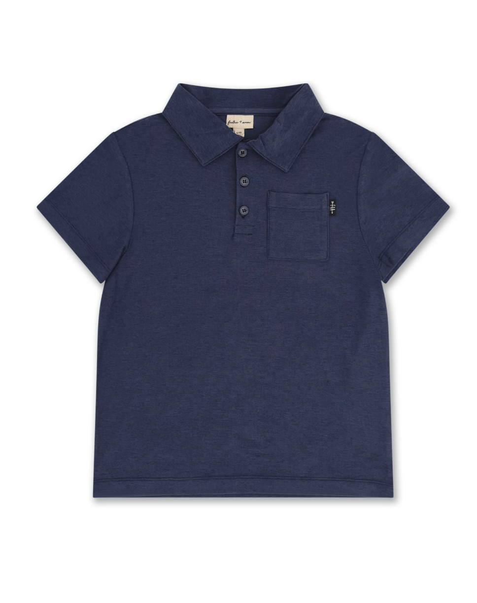 Feather 4 Arrow Feel Good Tech Polo - Navy