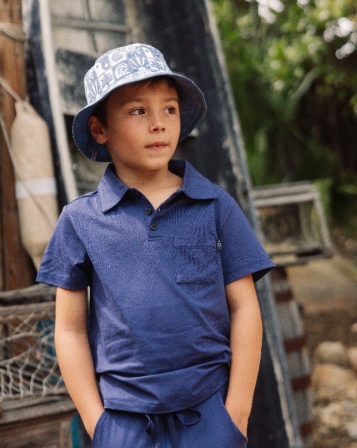 Feather 4 Arrow Feel Good Tech Polo - Navy