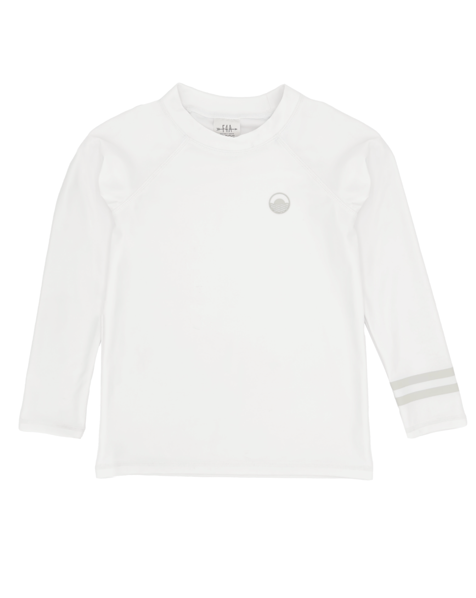 Feather 4 Arrow Long Sleeve Rash Guard - White