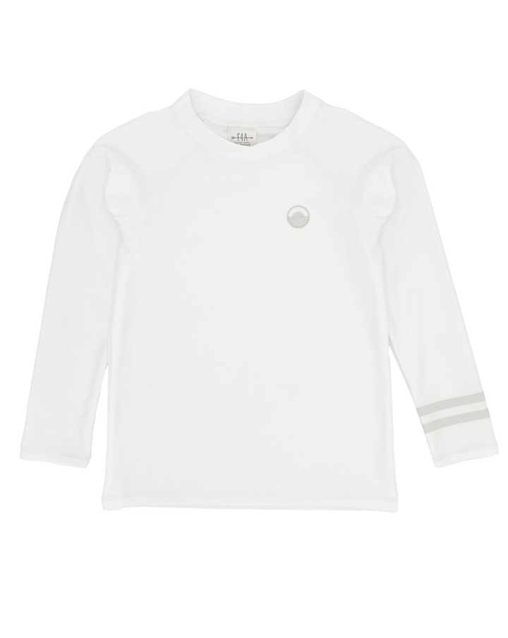 Feather 4 Arrow Long Sleeve Rash Guard - White