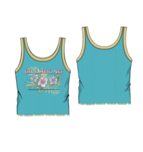 Billabong Girls In Paradise Tank Top - Ocean Eyes