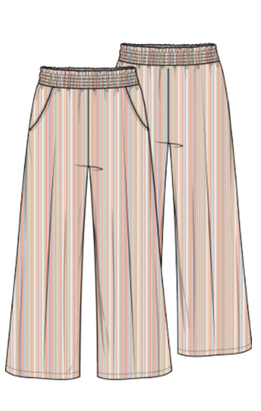 Billabong New Waves Wide Leg Pant - Peach
