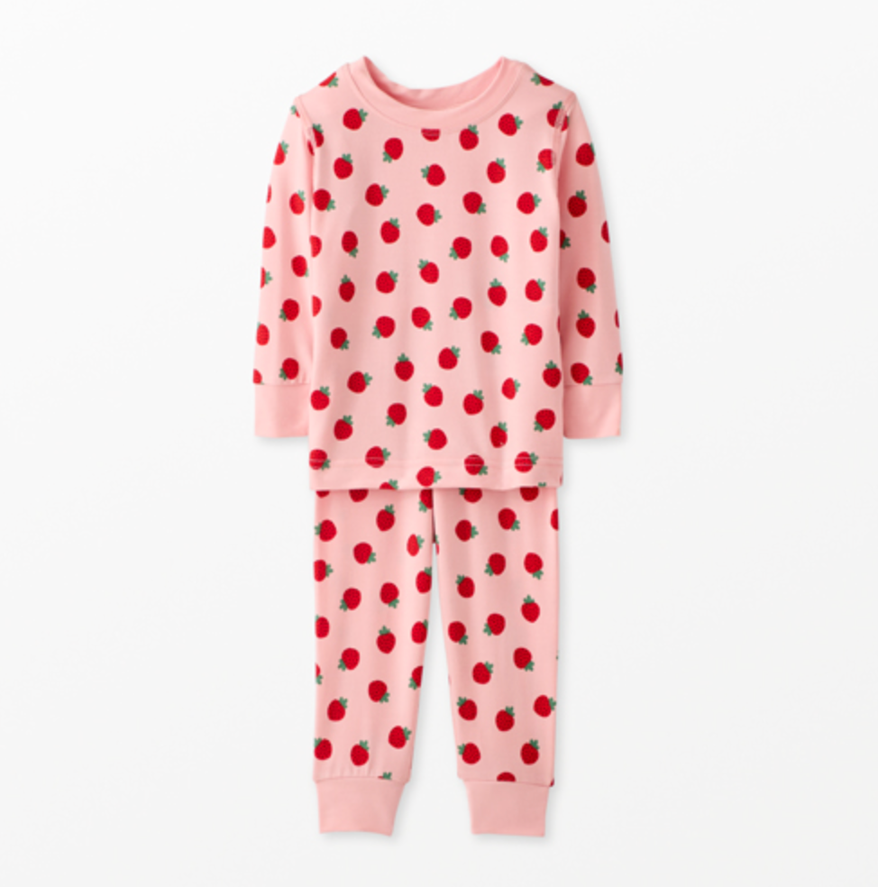 Hanna Andersson HannaSoft Print Long Johns - Mini Strawberries
