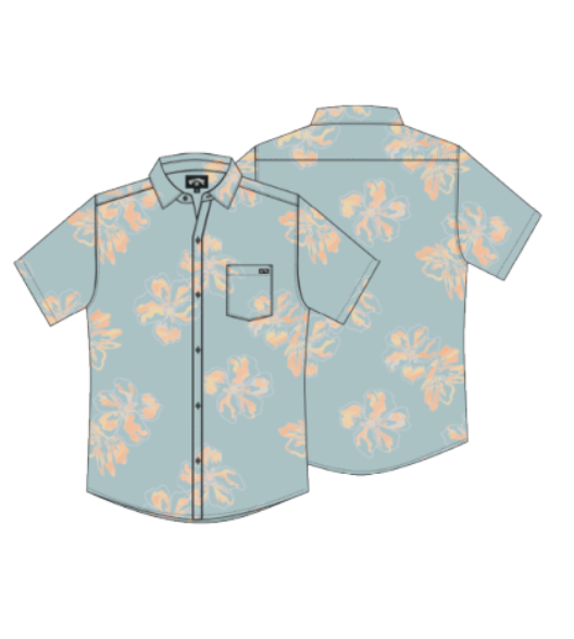 Billabong Sundays Shirt - Mist Blue