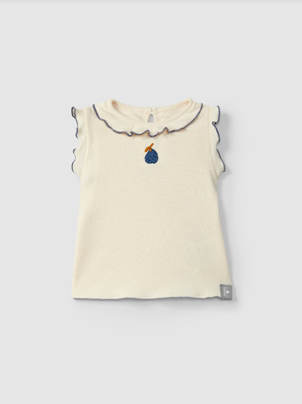 Snug Organic Embroidered Cap Sleeve Top