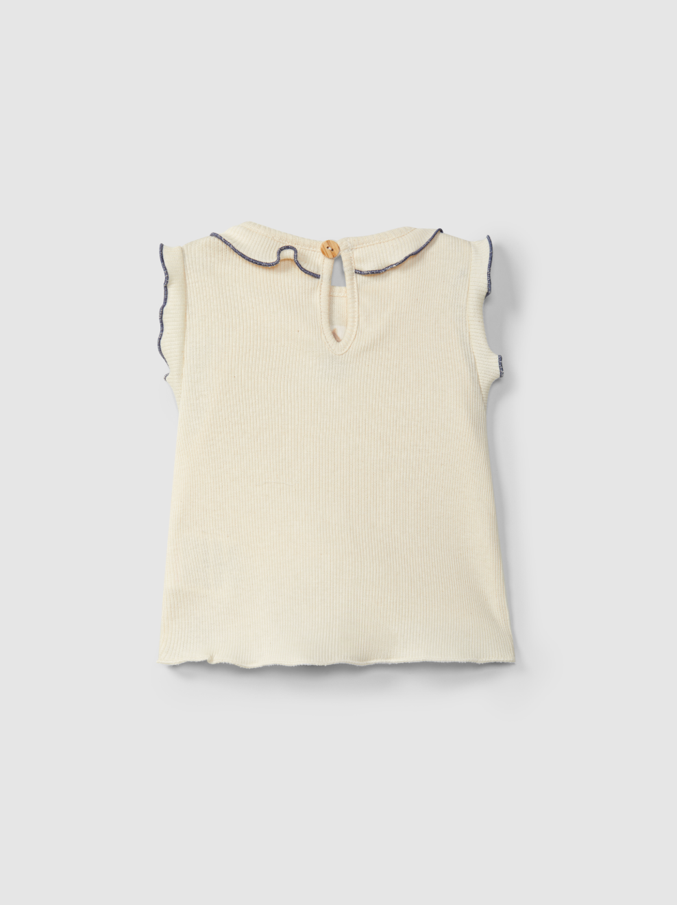 Snug Organic Embroidered Cap Sleeve Top