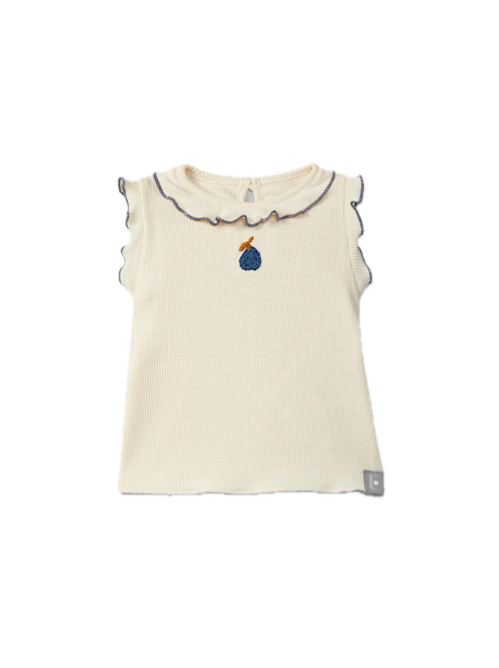 Snug Organic Embroidered Cap Sleeve Top