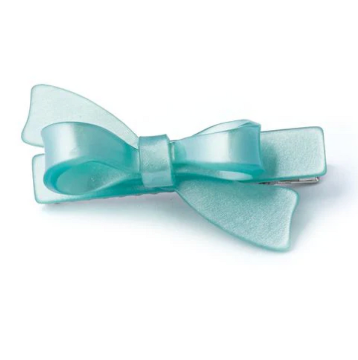 Lilies & Roses Bow Knot Hair Clip - Mint