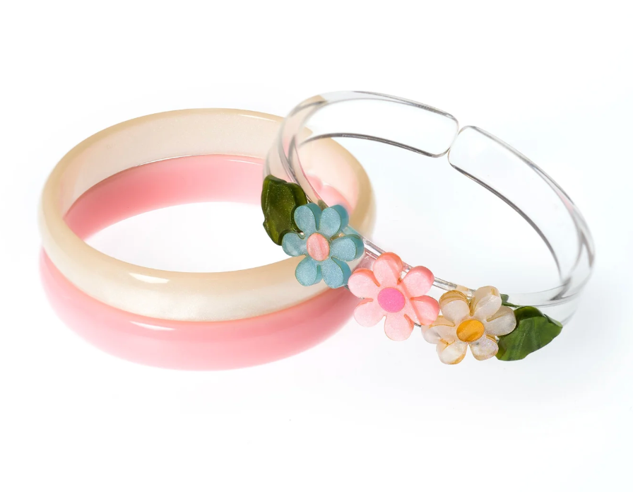 Lilies & Roses Daisy Pastel Shimmer Bangles