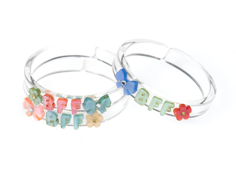 Lilies & Roses Bows Best Friends Forever Pastel Bangles