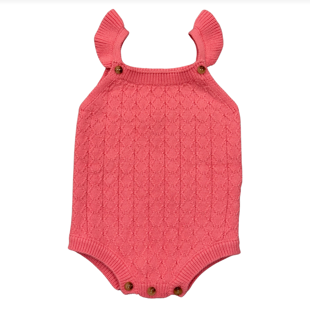 Babysprouts Knit Sweater Bodysuit - Strawberry Ice