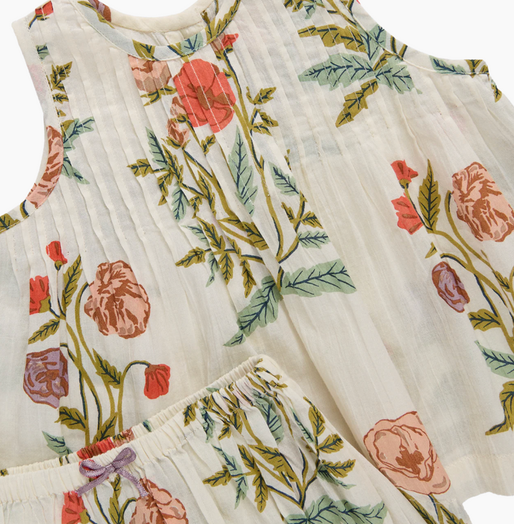 Pink Chicken Jaipur 2 Piece Set - Rosewick Poppy