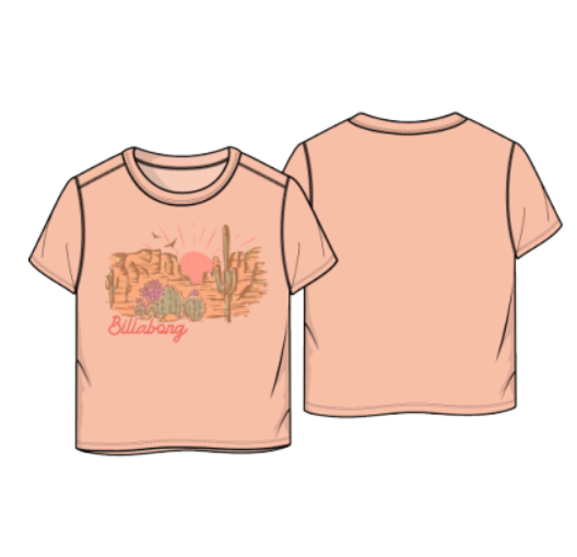 Billabong Desertscape T-Shirt - Soft Peach