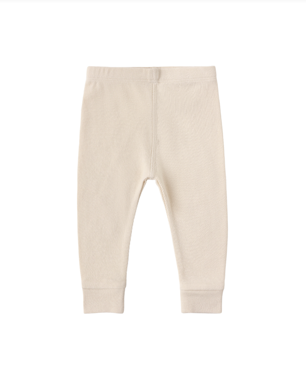 Quincy Mae Ribbed Legging - Ecru