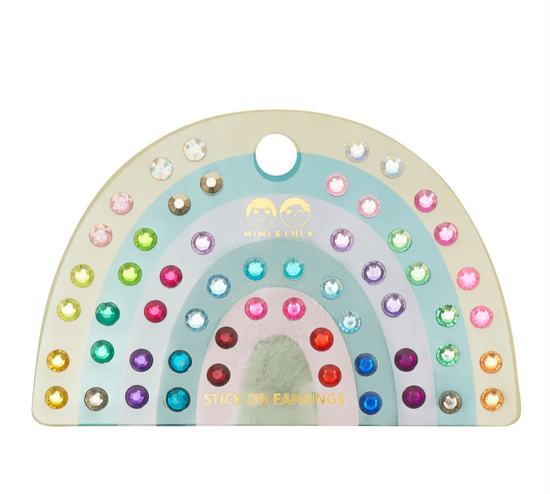 Mimi & Lula Bright Gem Stick On Earrings